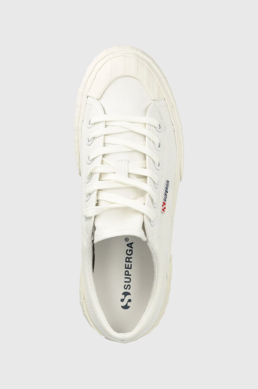 Superga Tenisky 2631 STRIPE PLATFORM dámske biela farba S5111SW - Pepit.sk