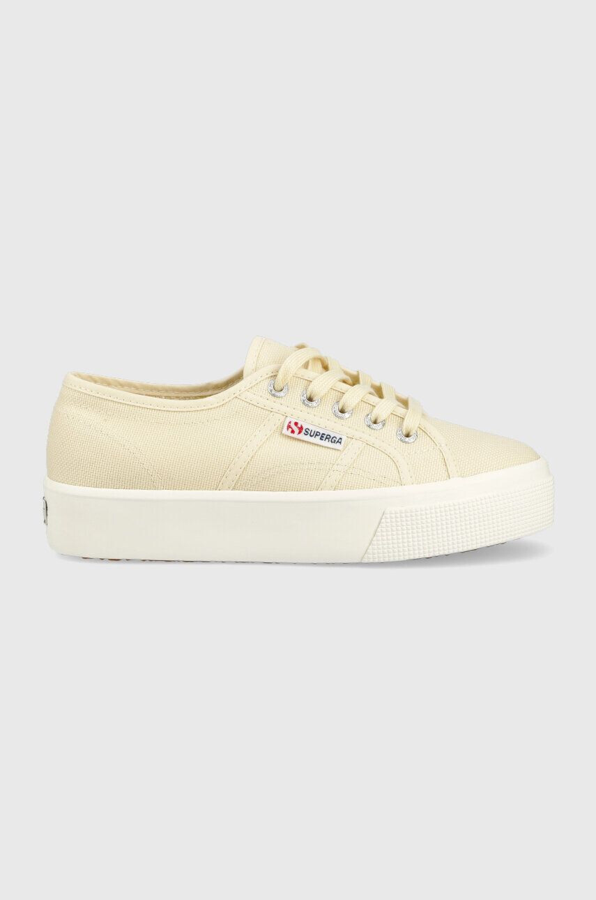 Superga Tenisky 2730 MID PLATFORM dámske béžová farba S2127IW - Pepit.sk