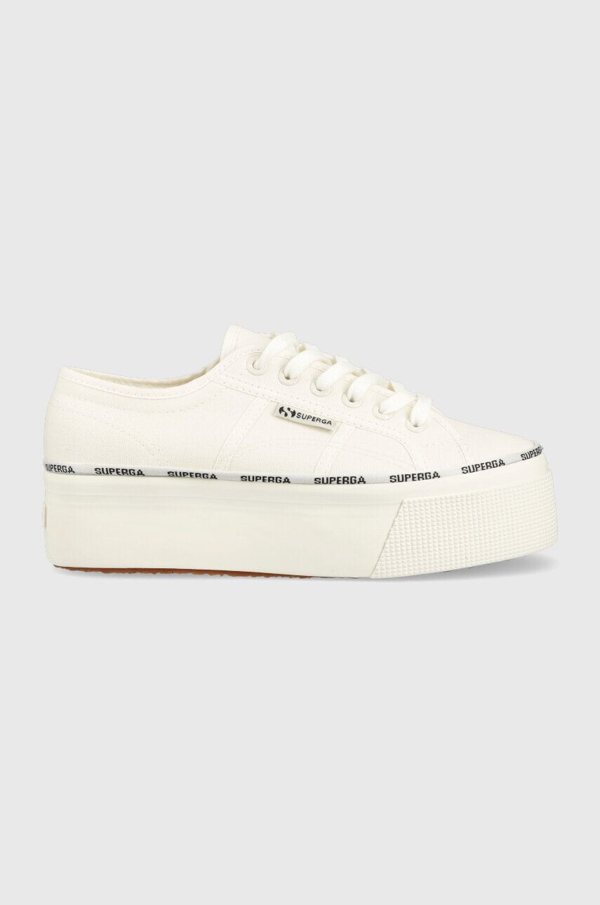 Superga Tenisky 2790 LOGO PIPING dámske biela farba S3125LW - Pepit.sk