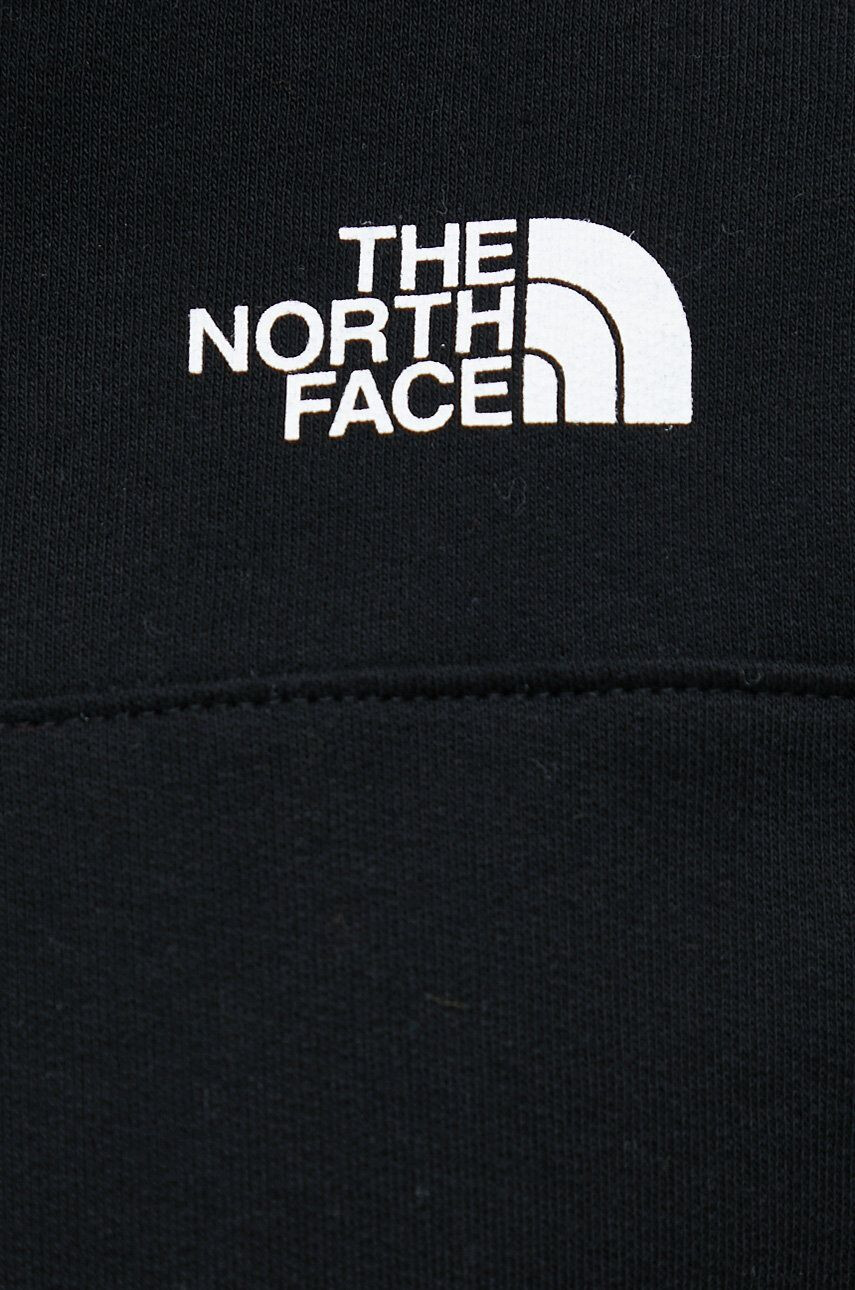 The North Face bavlnená mikina pánska čierna farba s kapucňou jednofarebná - Pepit.sk