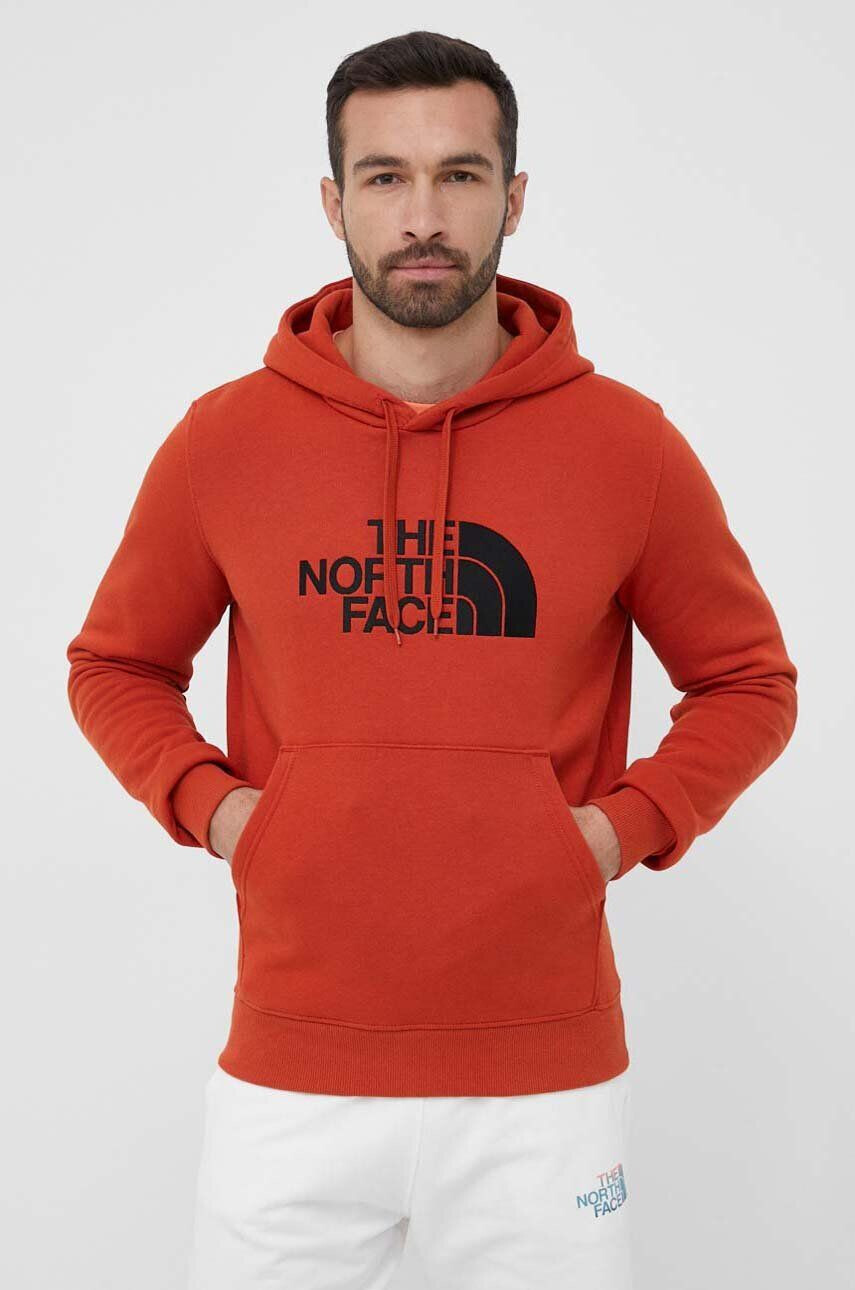 The North Face Bavlnená mikina pánska s kapucňou jednofarebná - Pepit.sk