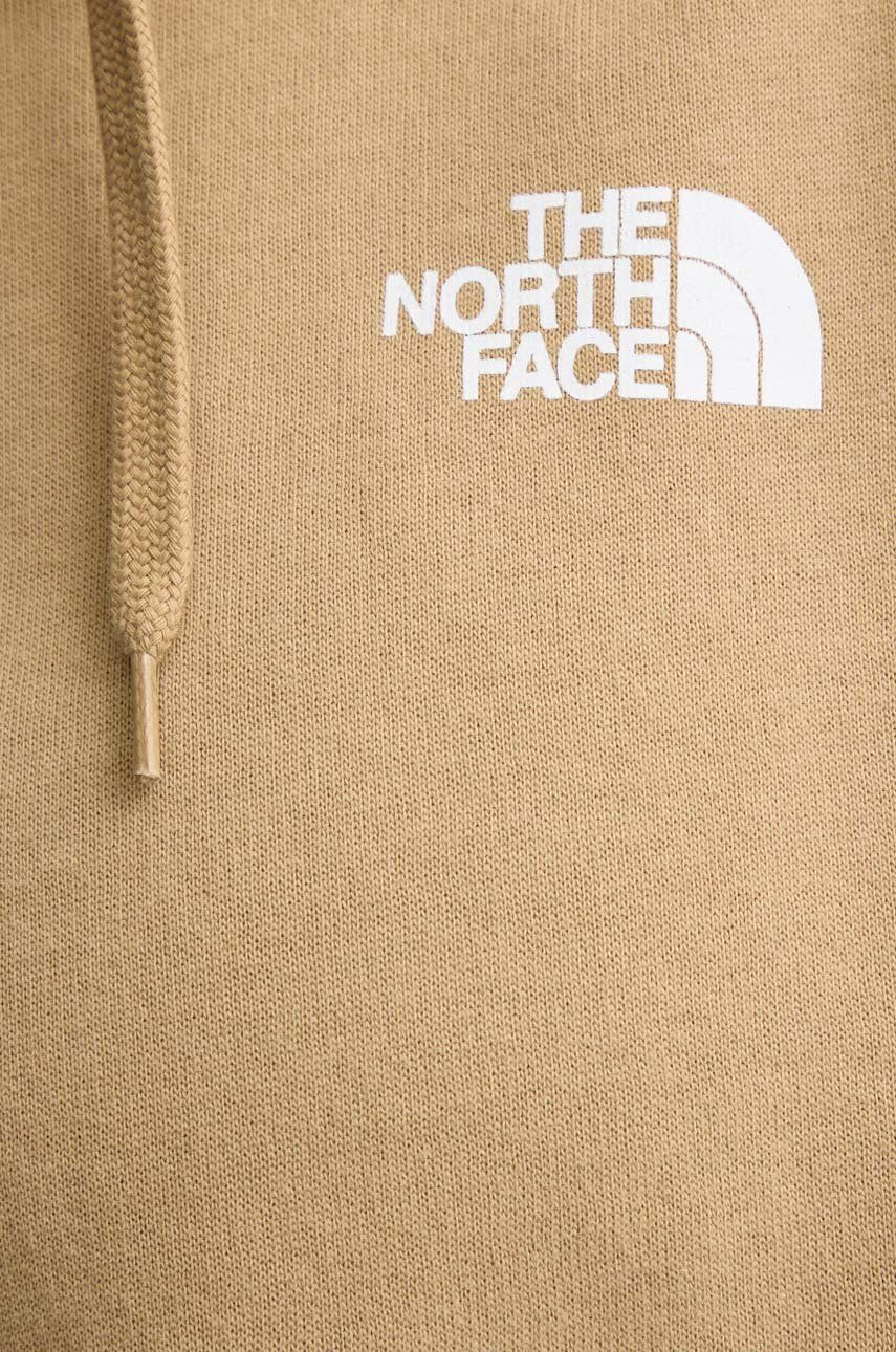 The North Face Bavlnená mikina Trend dámska béžová farba s kapucňou s potlačou NF0A5ICYLK51 - Pepit.sk