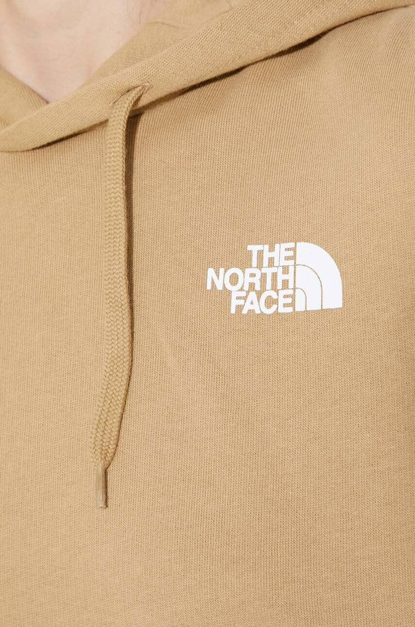 The North Face Bavlnená mikina Trend dámska béžová farba s kapucňou s potlačou NF0A5ICYLK51 - Pepit.sk