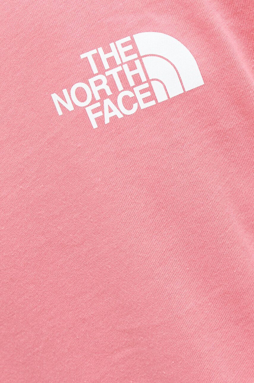 The North Face Bavlnené tričko béžová farba s potlačou - Pepit.sk