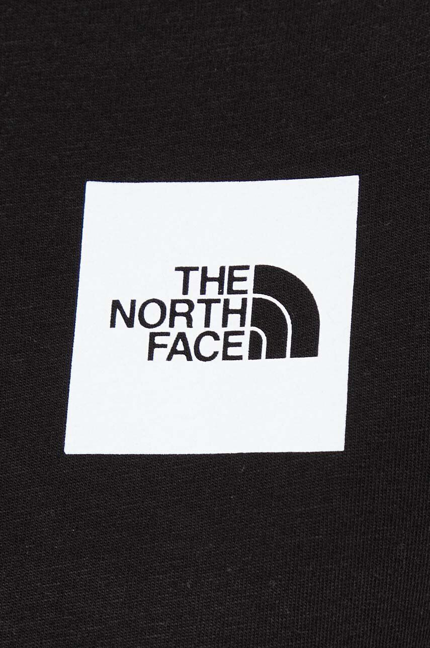 The North Face Bavlnené tričko fialová farba s potlačou - Pepit.sk