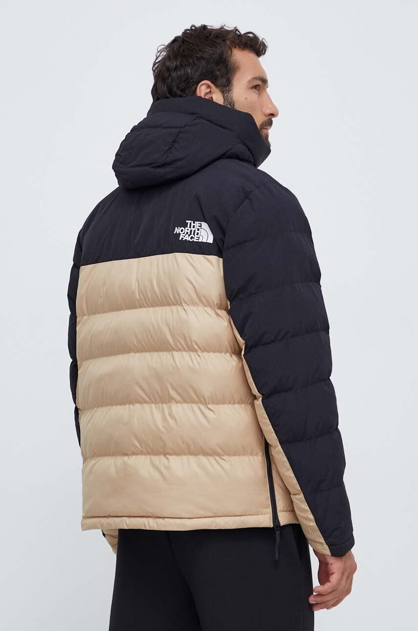 The North Face Bunda pánska hnedá farba zimná - Pepit.sk