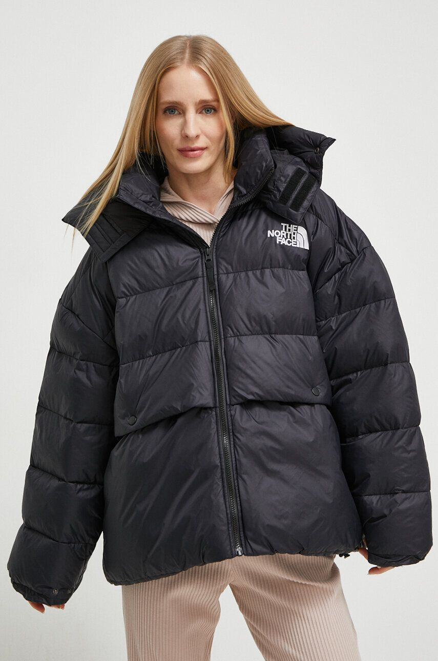 The North Face Bunda dámska čierna farba zimná oversize - Pepit.sk