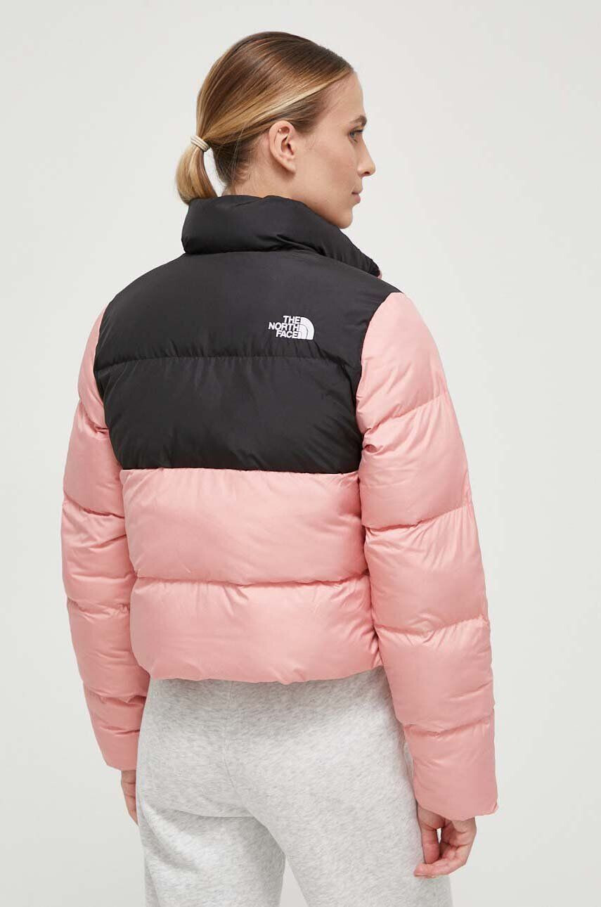 The North Face Bunda Cropped Saikuru dámska ružová farba zimná NF0A853MOF61 - Pepit.sk