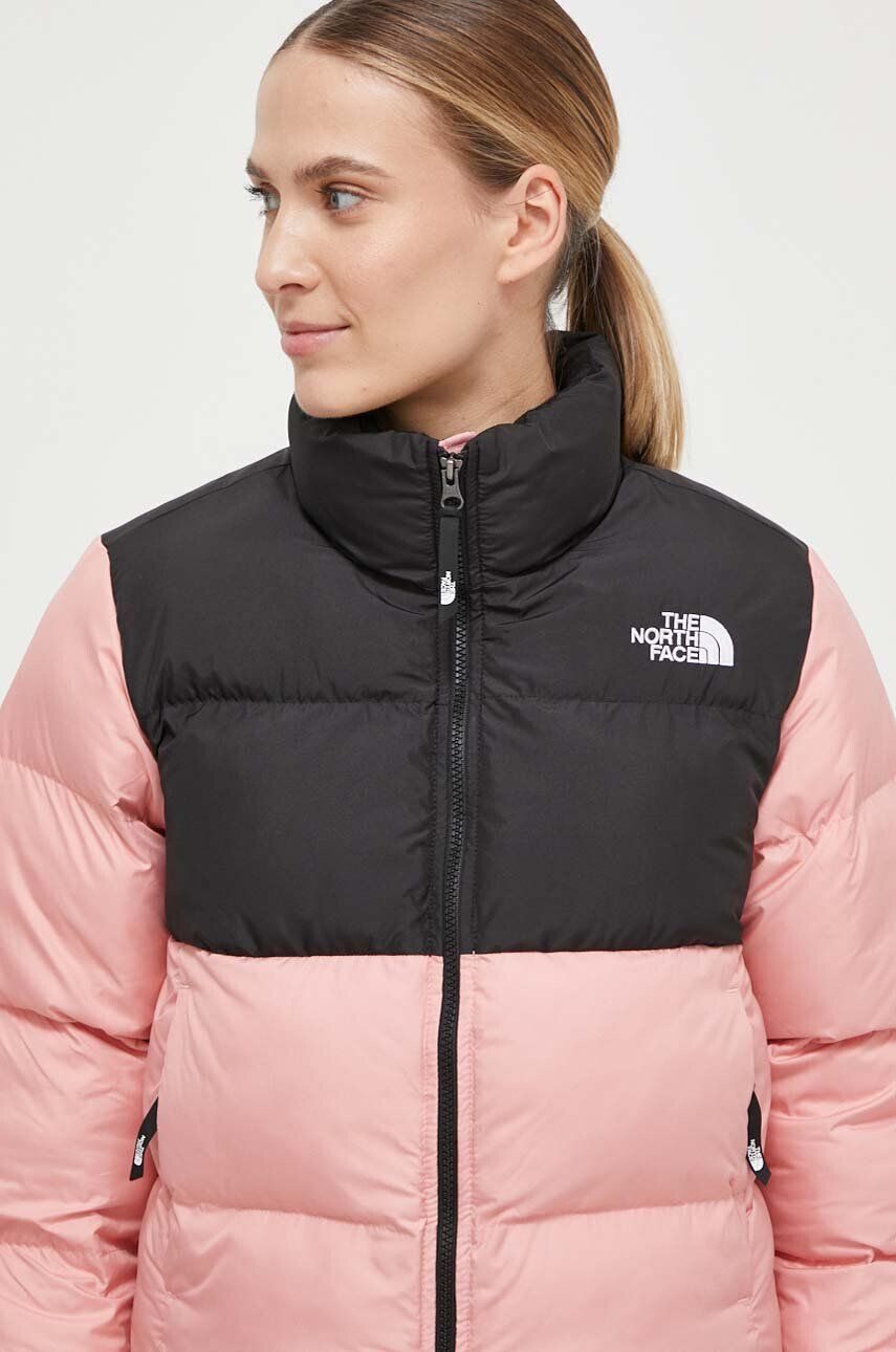 The North Face Bunda Cropped Saikuru dámska ružová farba zimná NF0A853MOF61 - Pepit.sk