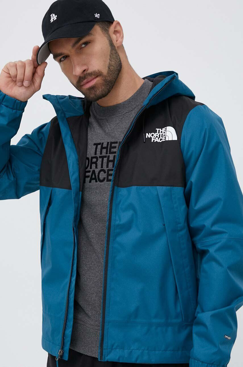 The North Face Bunda MOUNTAIN Q JACKET pánska tyrkysová farba prechodná - Pepit.sk