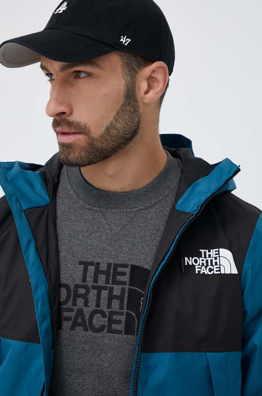 The North Face Bunda MOUNTAIN Q JACKET pánska tyrkysová farba prechodná - Pepit.sk