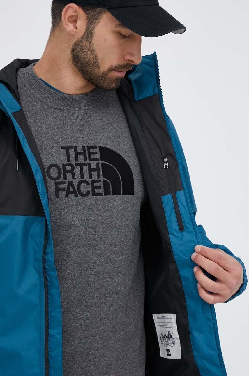 The North Face Bunda MOUNTAIN Q JACKET pánska tyrkysová farba prechodná - Pepit.sk