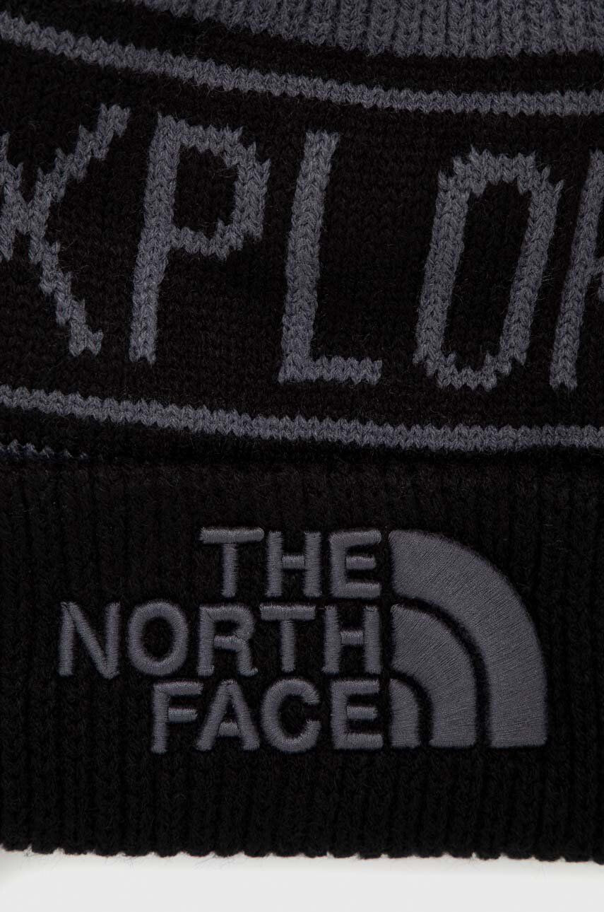 The North Face Čiapka čierna farba z hrubej pleteniny - Pepit.sk