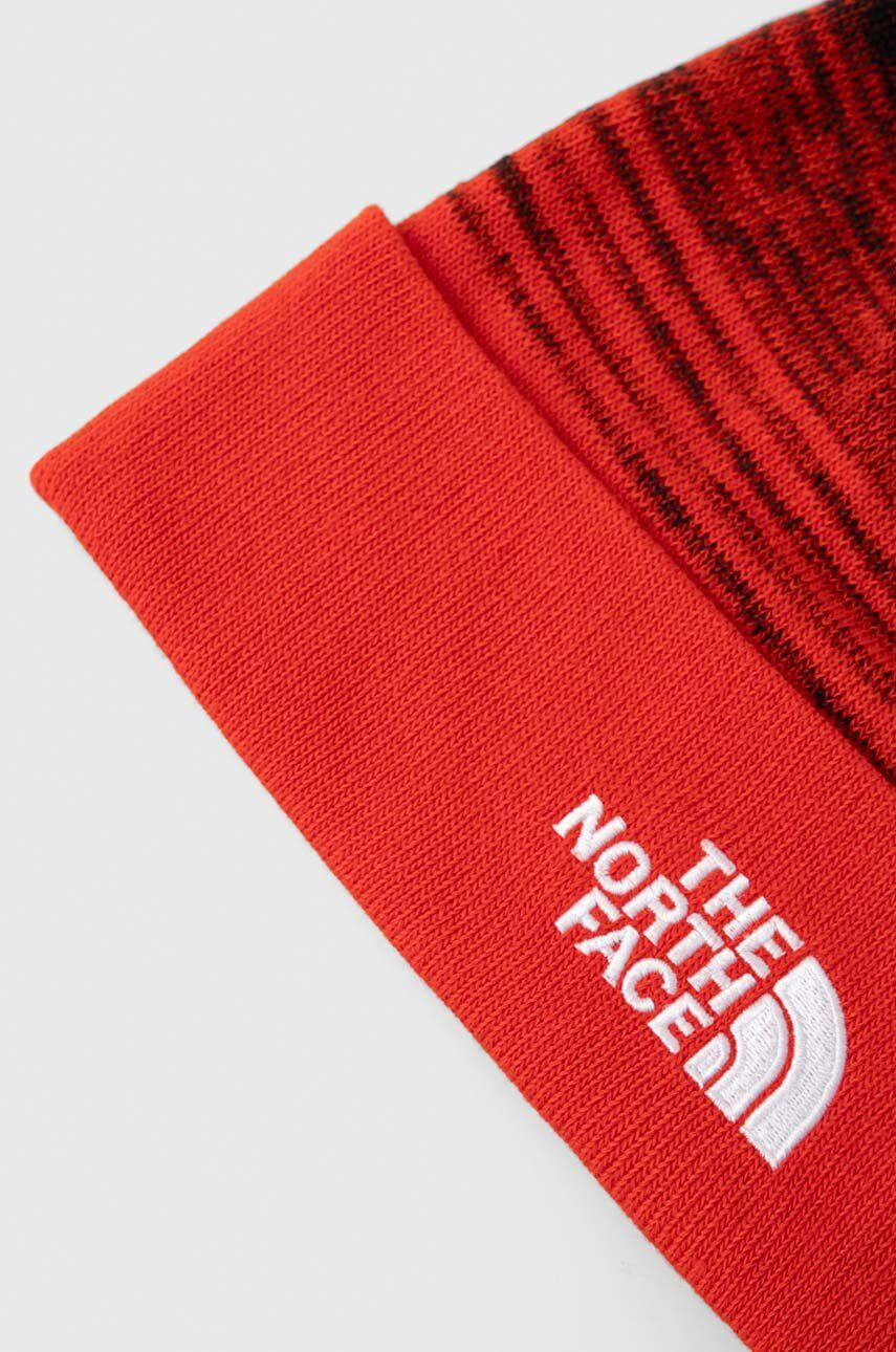 The North Face Čiapka červená farba z tenkej pleteniny - Pepit.sk