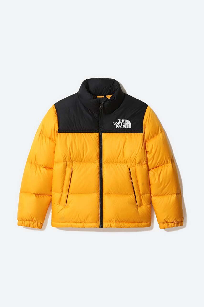 The North Face Detská páperová bunda Youth 1996 Retro Nuptse žltá farba - Pepit.sk