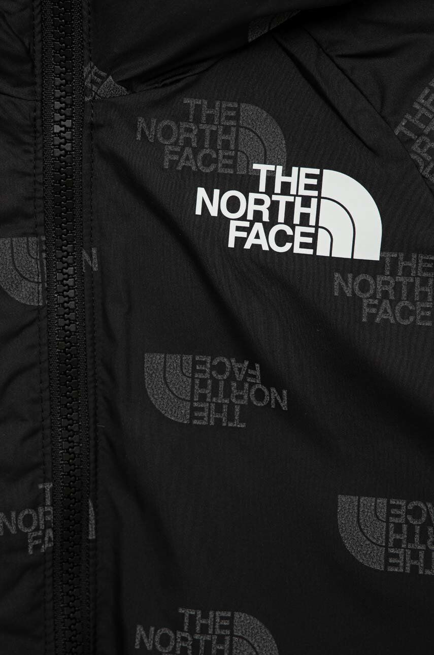 The North Face Detská páperová obojstranná bunda čierna farba - Pepit.sk