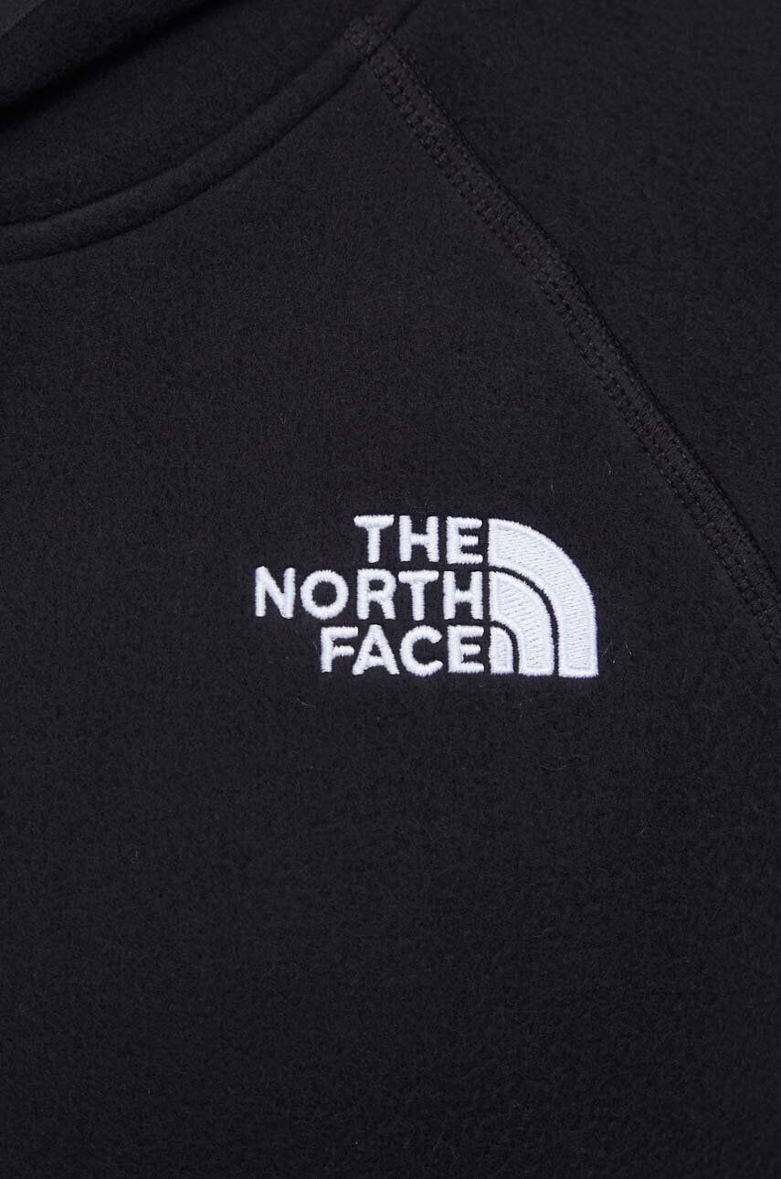 The North Face Mikina pánska čierna farba s kapucňou s nášivkou - Pepit.sk