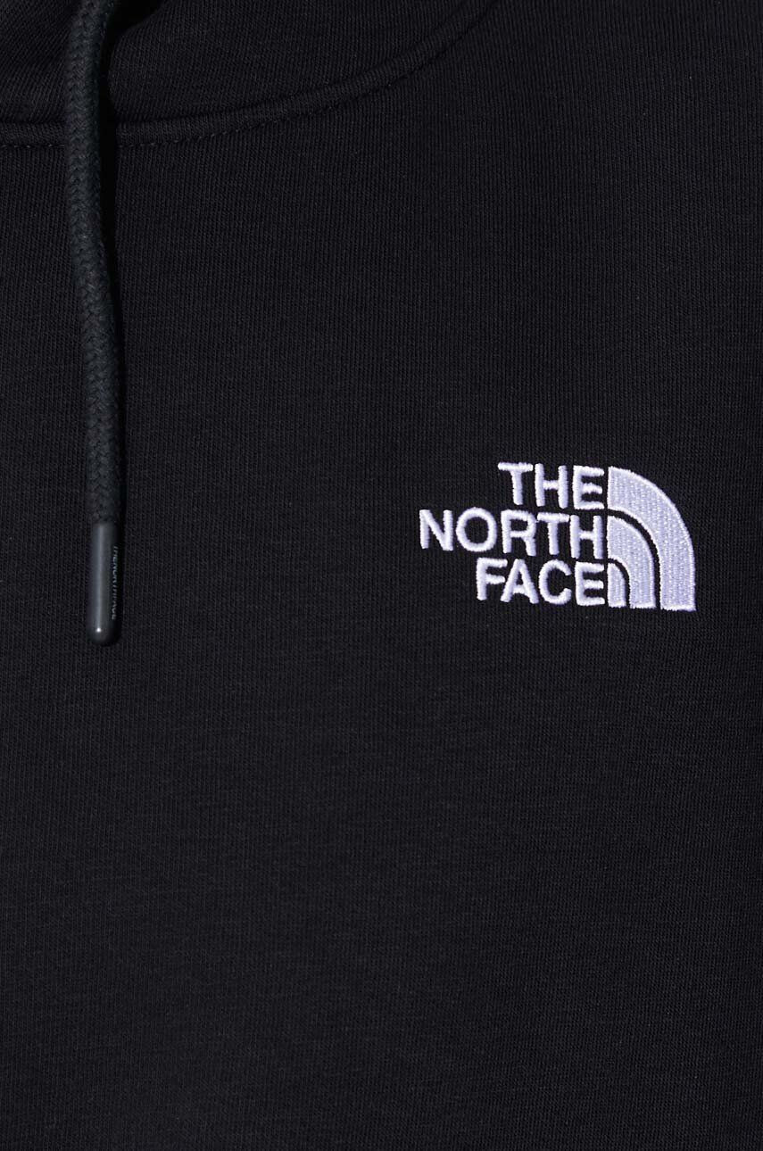 The North Face Mikina Essential pánska čierna farba s kapucňou s nášivkou NF0A7ZJ9JK31 - Pepit.sk