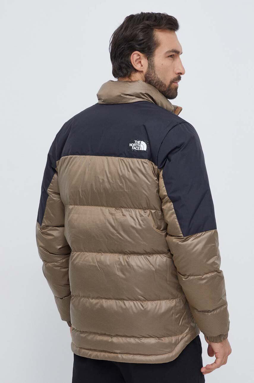 The North Face Páperová bunda pánska hnedá farba zimná - Pepit.sk