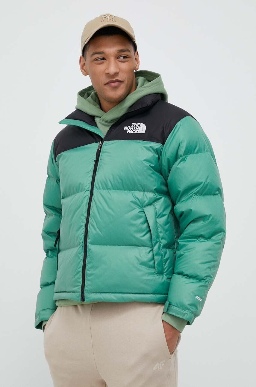 The North Face Páperová bunda 1996 RETRO NUPTSE JACKET pánska zelená farba zimná - Pepit.sk