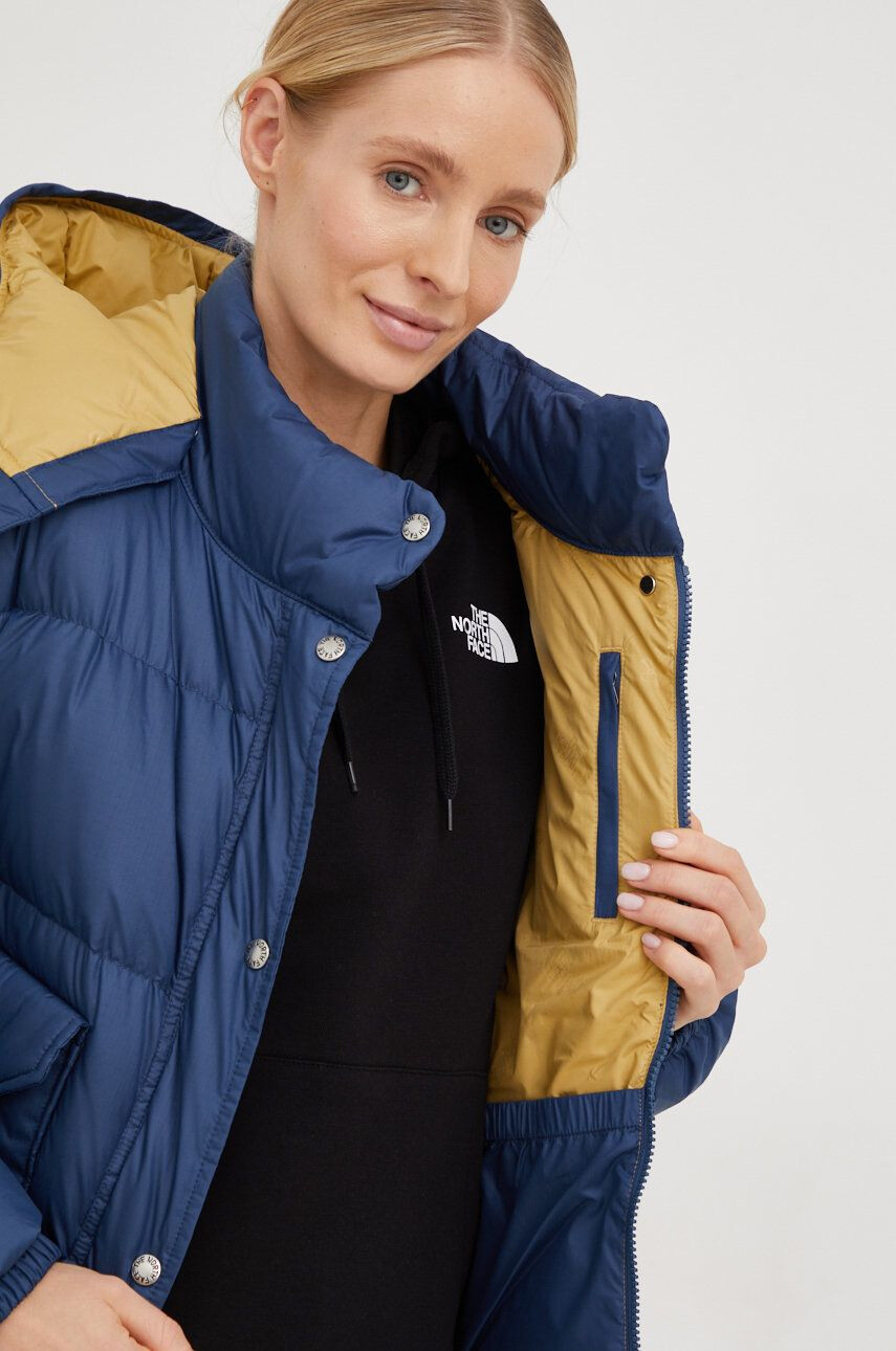 The North Face Páperová bunda dámska tmavomodrá farba zimná - Pepit.sk