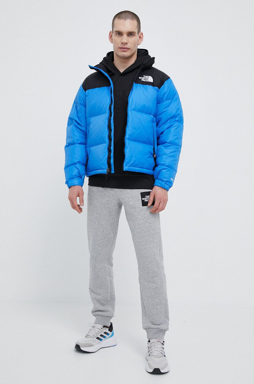 The North Face Páperová bunda Lhotse Jacket pánska hnedá farba zimná oversize NF0A3Y23OS31 - Pepit.sk