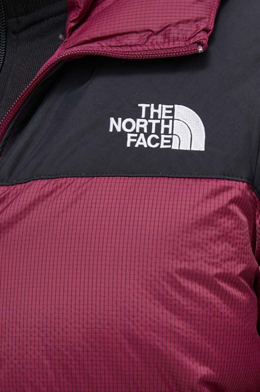 The North Face Páperová bunda dámska bordová farba zimná - Pepit.sk