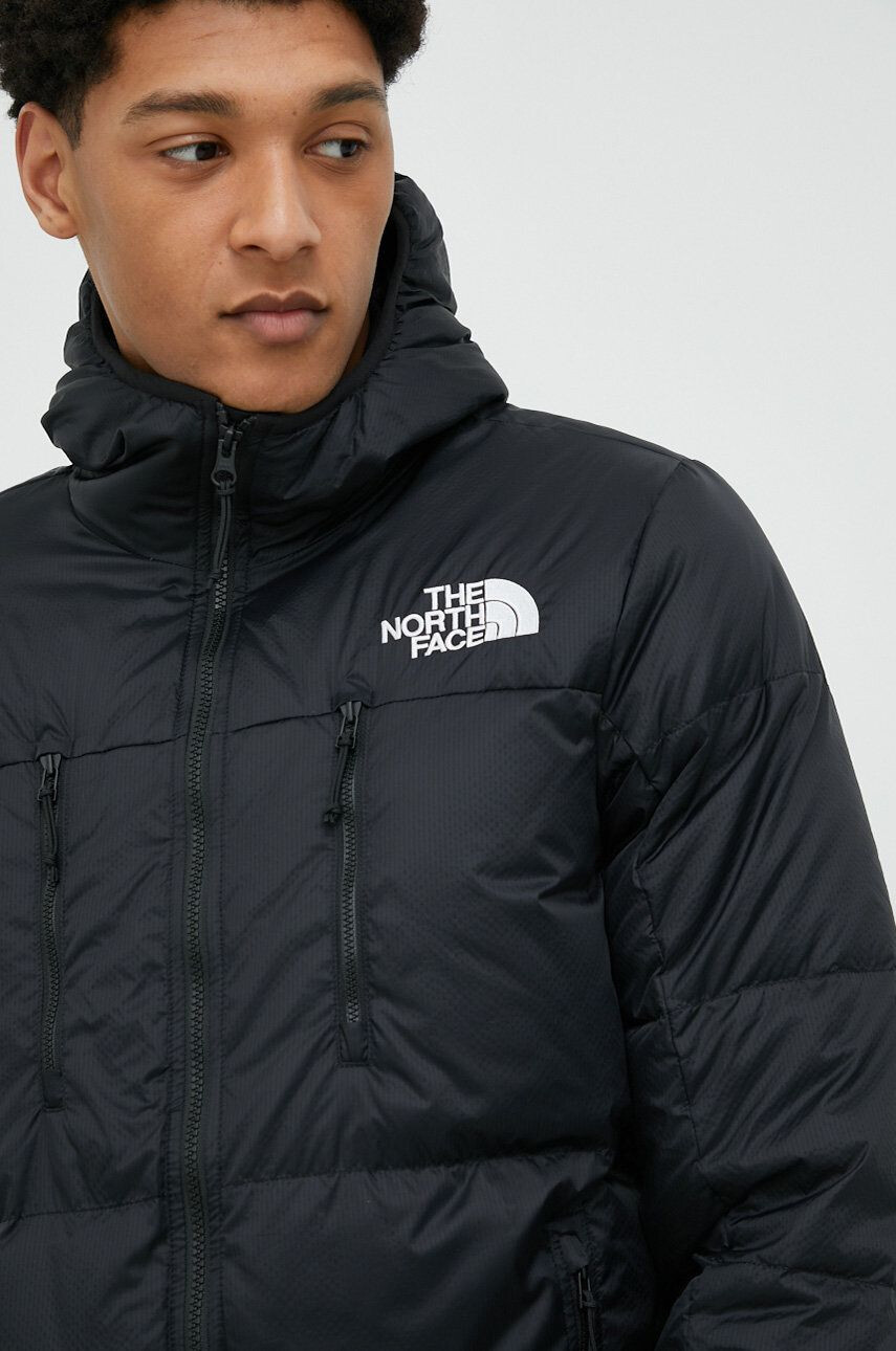 The North Face Páperová bunda MEN S HIMALAYAN LIGHT DOWN HOODIE pánska čierna farba NF0A7X16JK31 - Pepit.sk