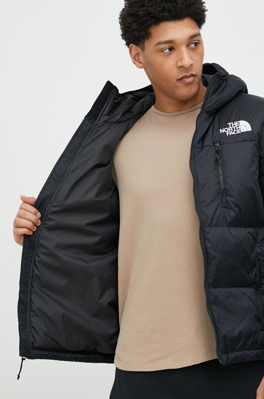 The North Face Páperová bunda MEN S HIMALAYAN LIGHT DOWN HOODIE pánska čierna farba NF0A7X16JK31 - Pepit.sk