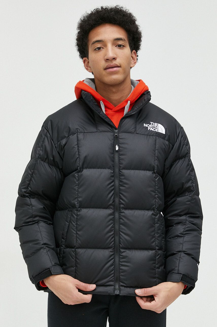 The North Face Páperová bunda MENS LHOTSE JACKET pánska čierna farba zimná - Pepit.sk