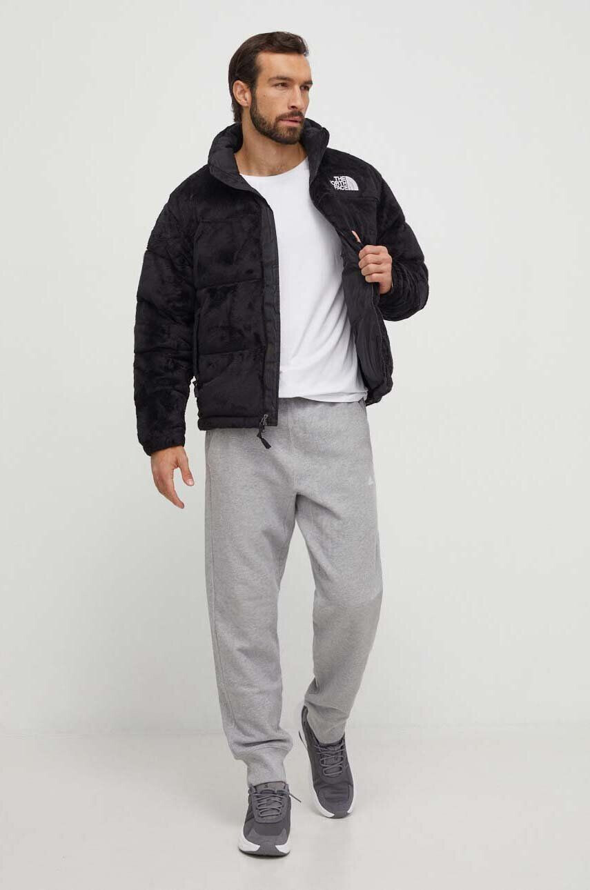 The North Face Páperová bunda Versa Velour Nuptse pánska čierna farba zimná oversize NF0A84F7JK31 - Pepit.sk