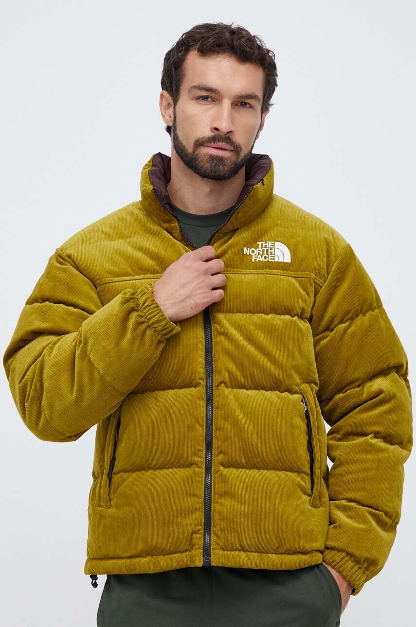 The North Face Páperová obojstranná bunda dámska žltá farba zimná - Pepit.sk