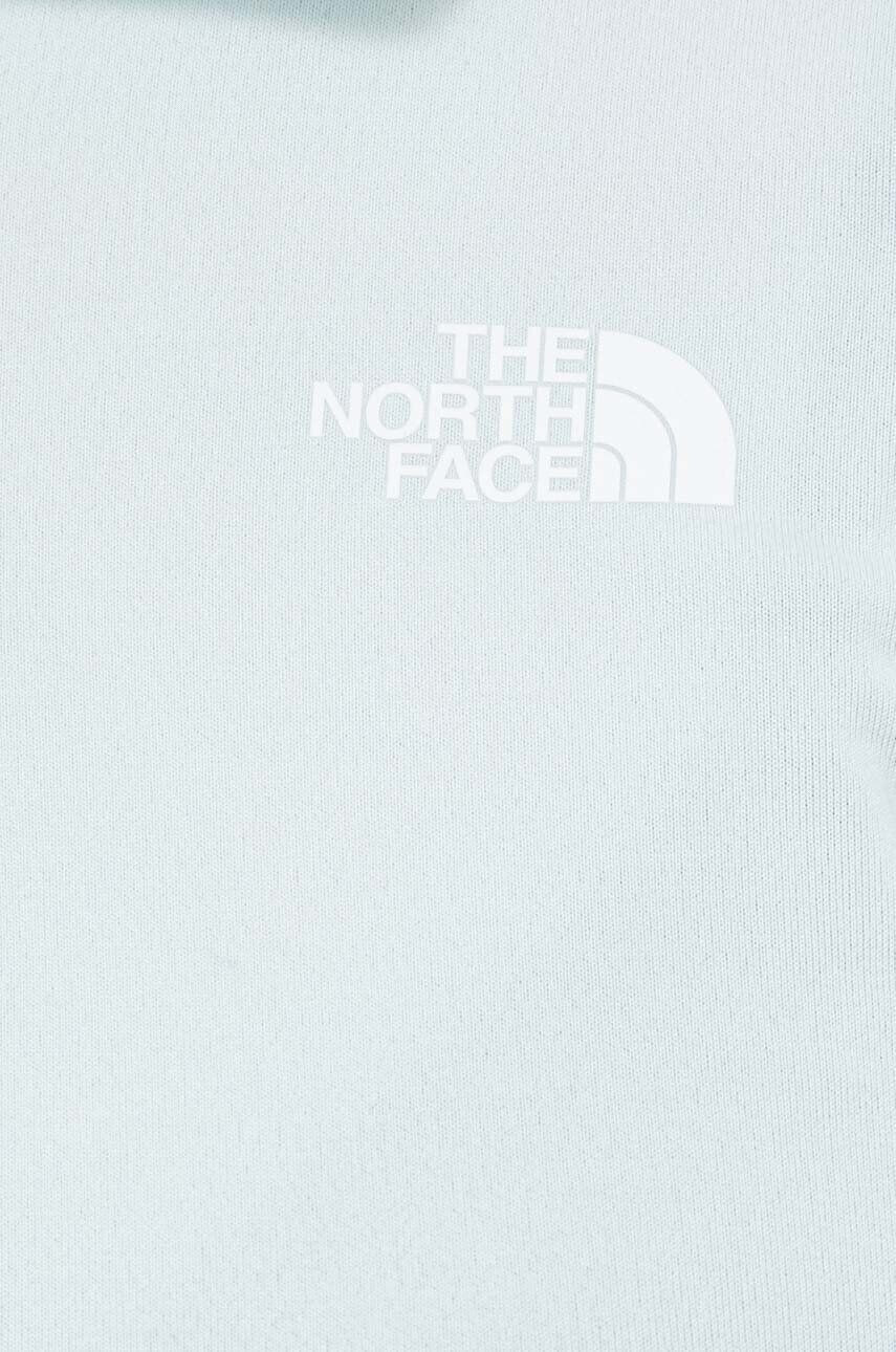 The North Face Športová mikina Flex tyrkysová farba jednofarebná - Pepit.sk