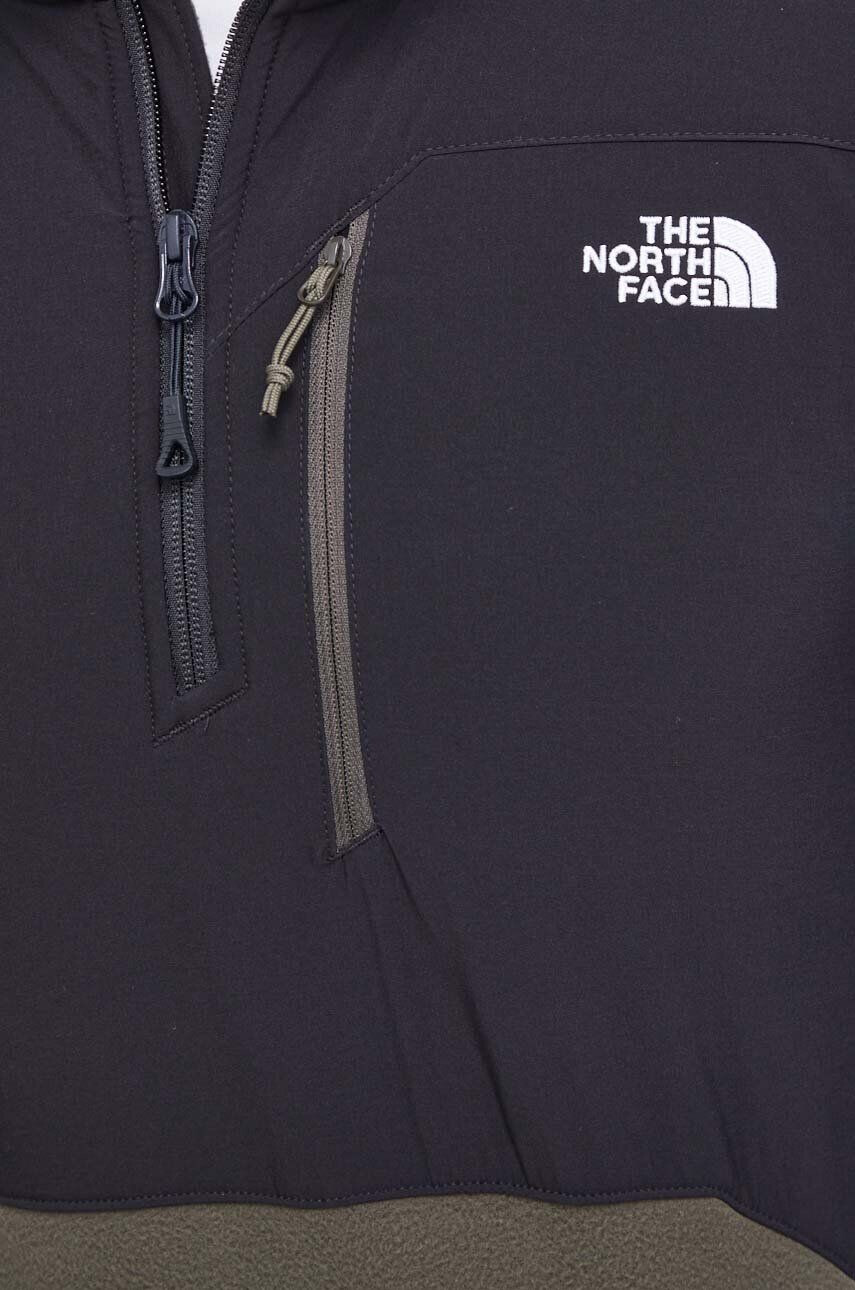 The North Face Športová mikina Glacier Pro zelená farba vzorovaná - Pepit.sk