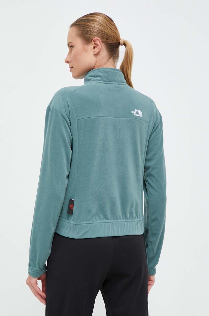 The North Face Športová mikina Homesafe Snap Neck zelená farba jednofarebná - Pepit.sk