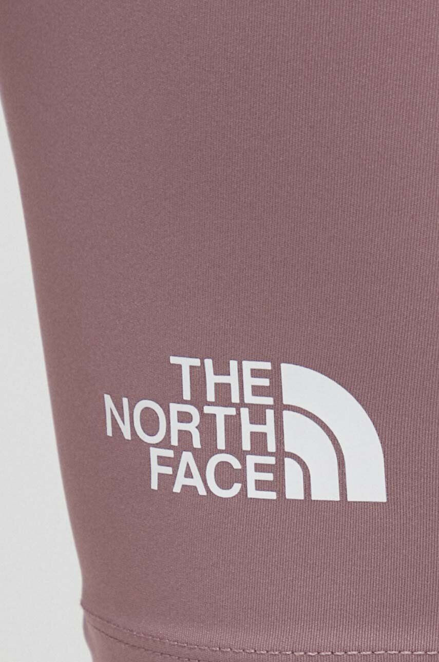 The North Face Tréningové šortky ružová farba jednofarebné stredne vysoký pás - Pepit.sk