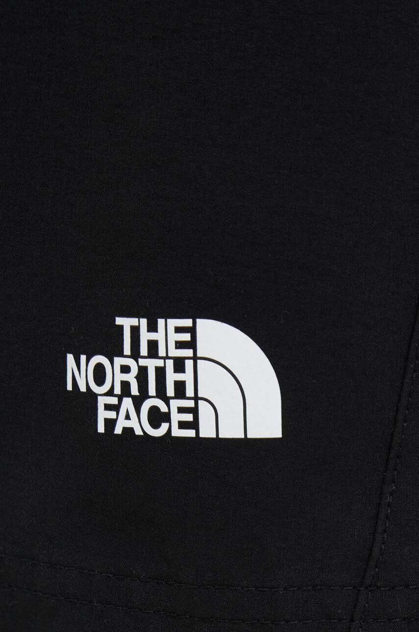 The North Face Turistické šortky Exploration čierna farba jednofarebné vysoký pás - Pepit.sk