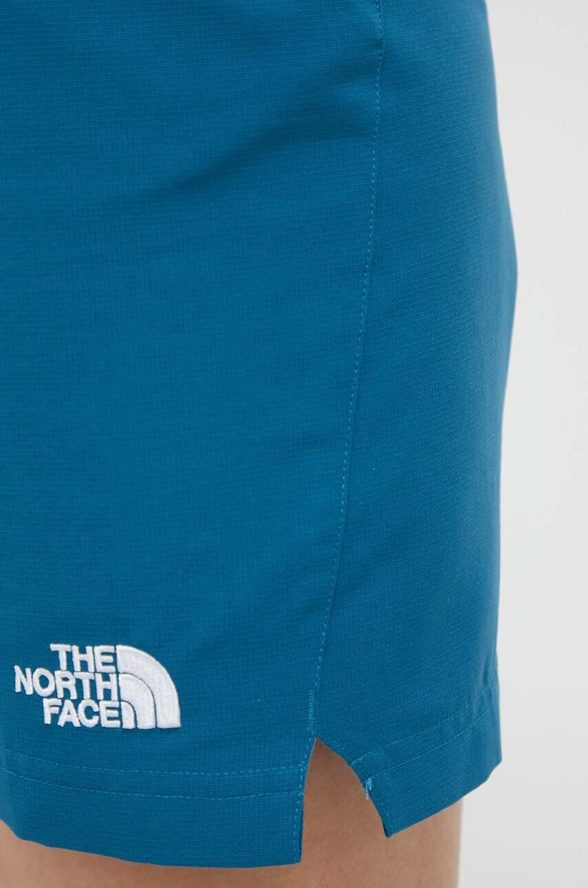 The North Face Turistické šortky Horizon tyrkysová farba jednofarebné vysoký pás - Pepit.sk