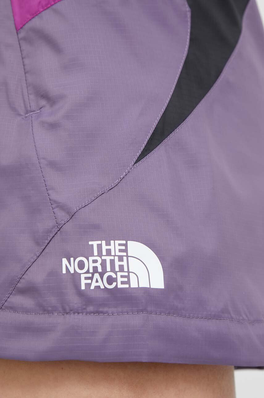 The North Face Turistické šortky TNF X fialová farba vzorované vysoký pás - Pepit.sk