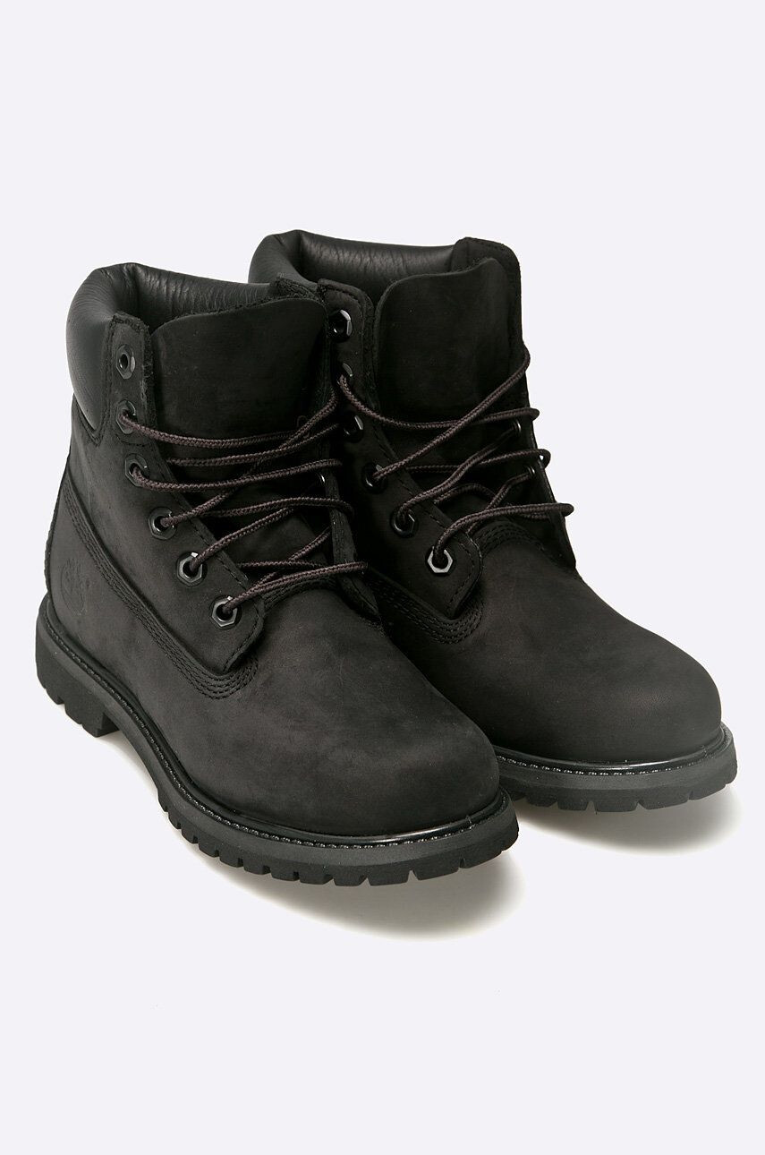 Timberland Členkové topánky Premium Boot 6" 8658A-BLACK dámske čierna farba na plochom podpätku - Pepit.sk