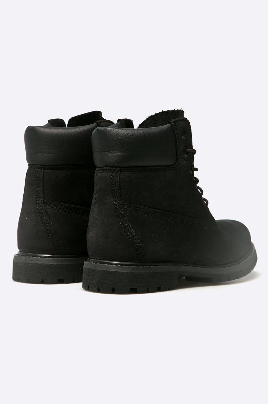 Timberland Členkové topánky Premium Boot 6" 8658A-BLACK dámske čierna farba na plochom podpätku - Pepit.sk