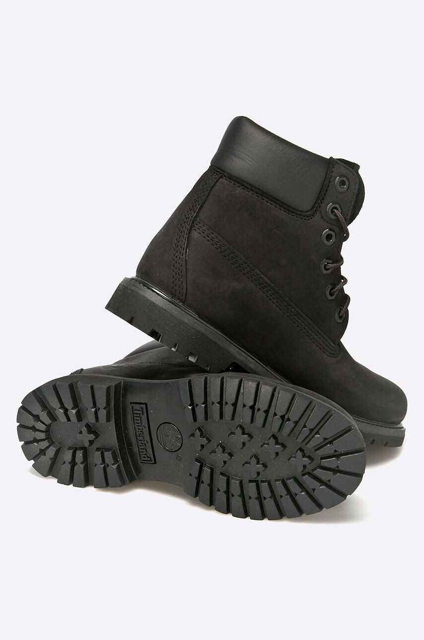 Timberland Členkové topánky Premium Boot 6" 8658A-BLACK dámske čierna farba na plochom podpätku - Pepit.sk