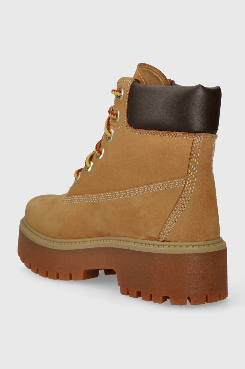 Timberland Kožené workery Stone Street 6in WP dámske hnedá farba na plochom podpätku TB0A5RJD2311 - Pepit.sk