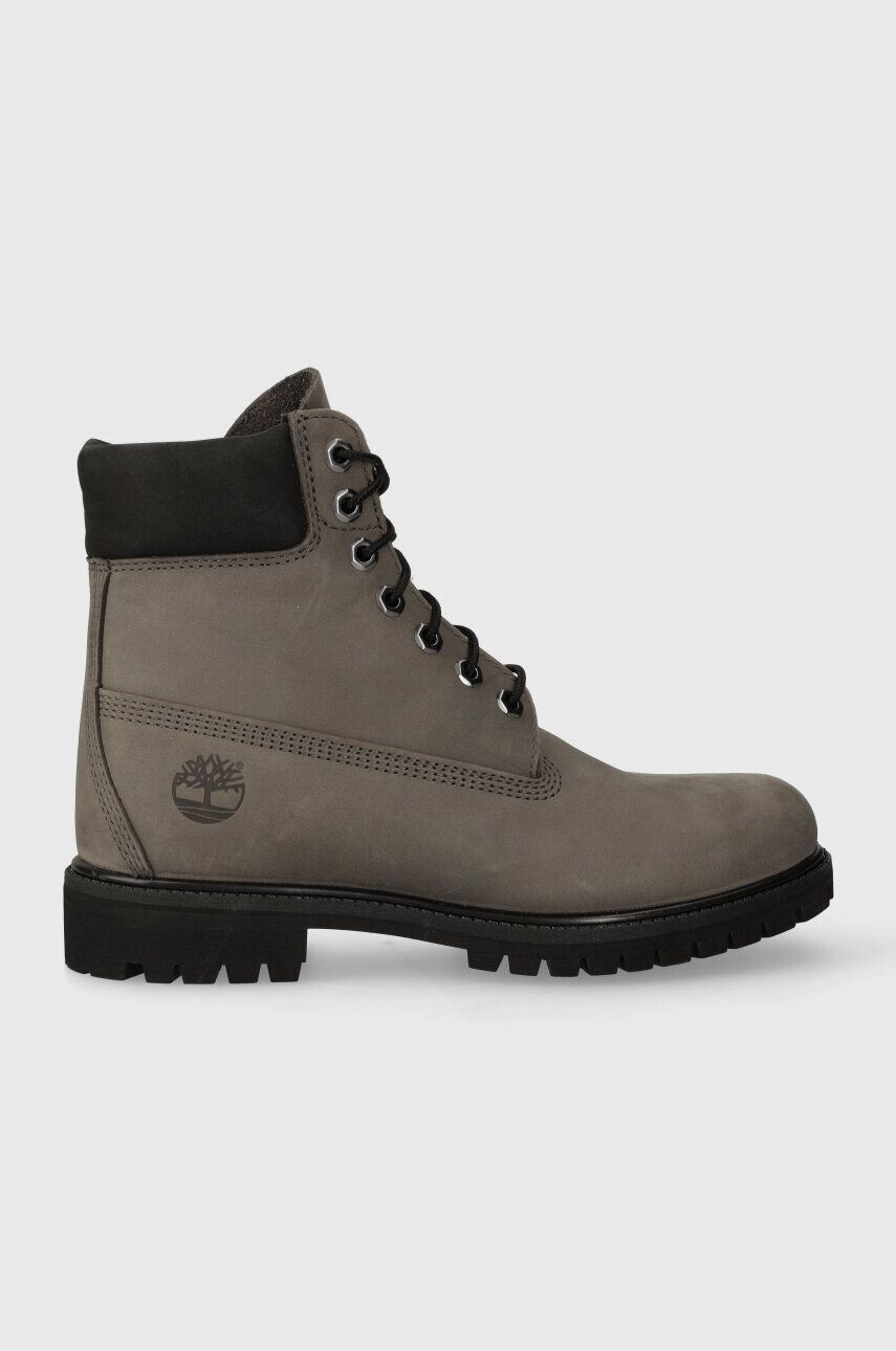 Timberland Semišové členkové topánky 6in Premium Boot pánske šedá farba TB0A62BH0331 - Pepit.sk