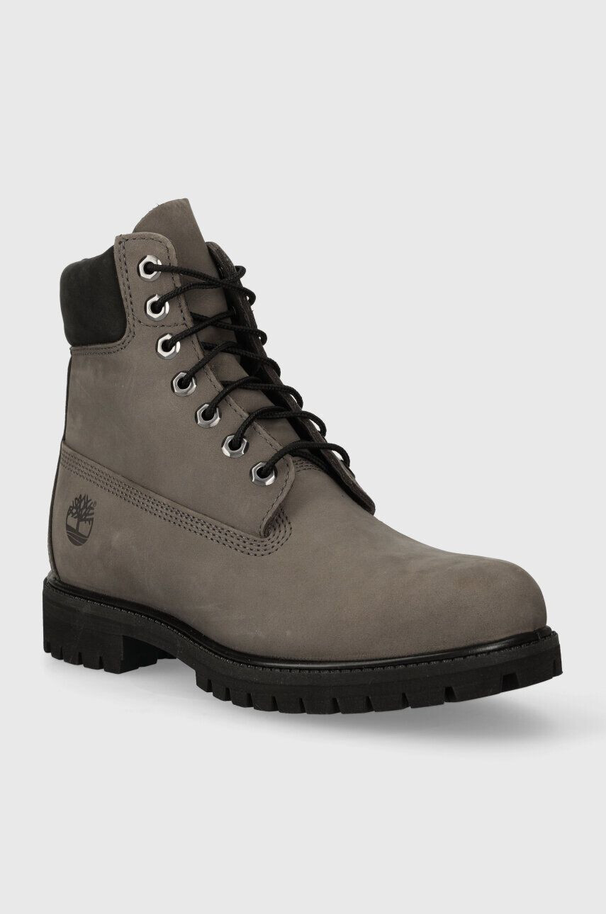 Timberland Semišové členkové topánky 6in Premium Boot pánske šedá farba TB0A62BH0331 - Pepit.sk