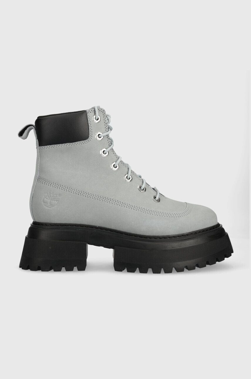 Timberland Workery Sky 6In LaceUp dámske šedá farba na platforme jemne zateplené TB0A42AWEA31 - Pepit.sk