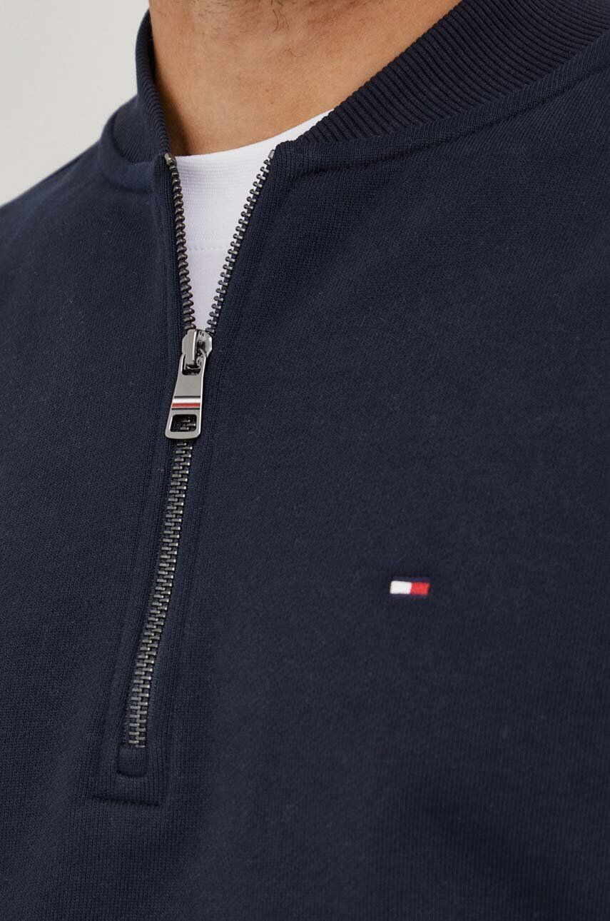 Tommy Hilfiger Bavlnená mikina pánska tmavomodrá farba jednofarebná - Pepit.sk