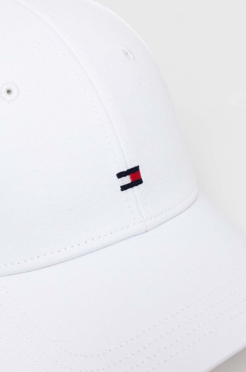 Tommy Hilfiger Bavlnená šiltovka biela farba jednofarebná - Pepit.sk