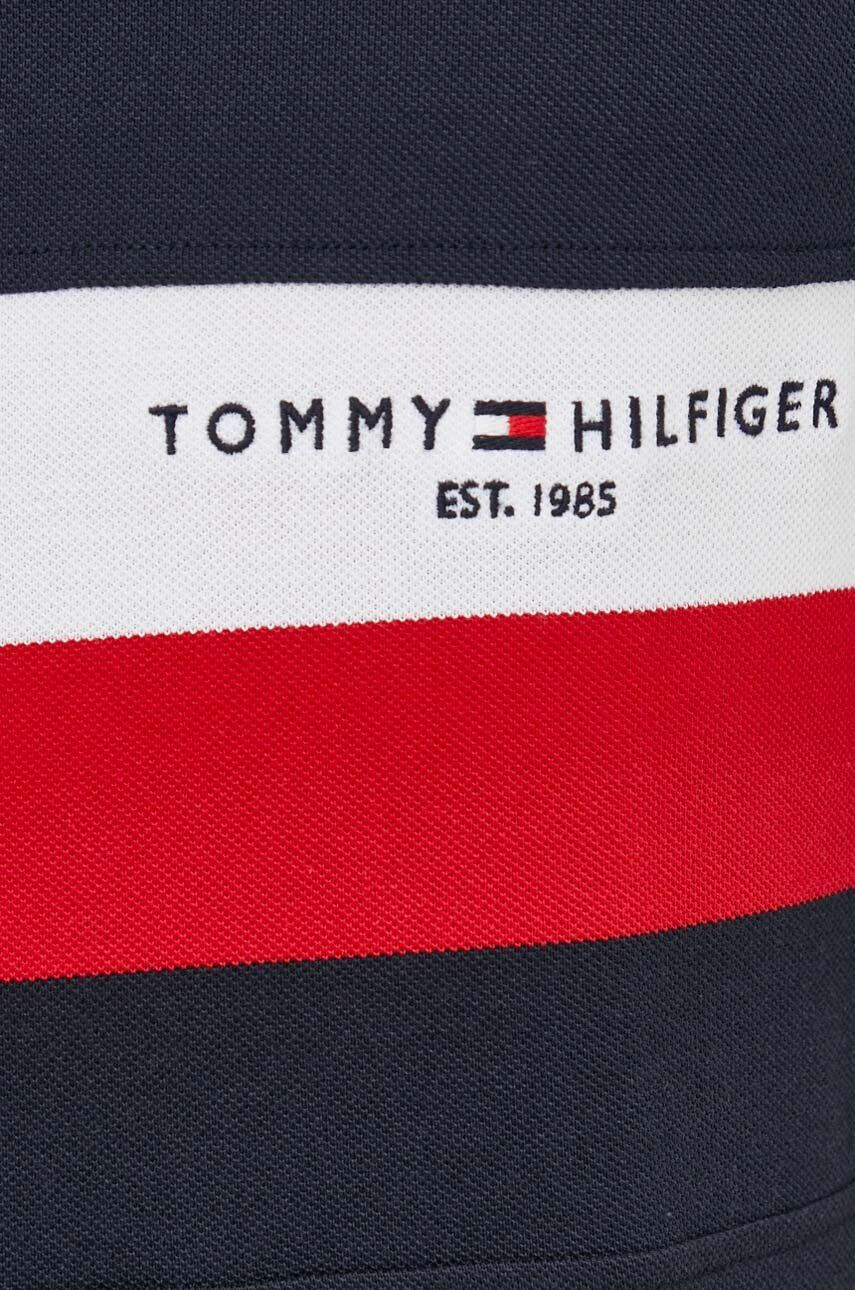 Tommy Hilfiger Bavlnené polo tričko tmavomodrá farba vzorované - Pepit.sk