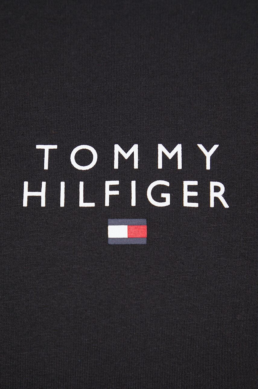 Tommy Hilfiger Bavlnené tričko tmavomodrá farba s nášivkou - Pepit.sk